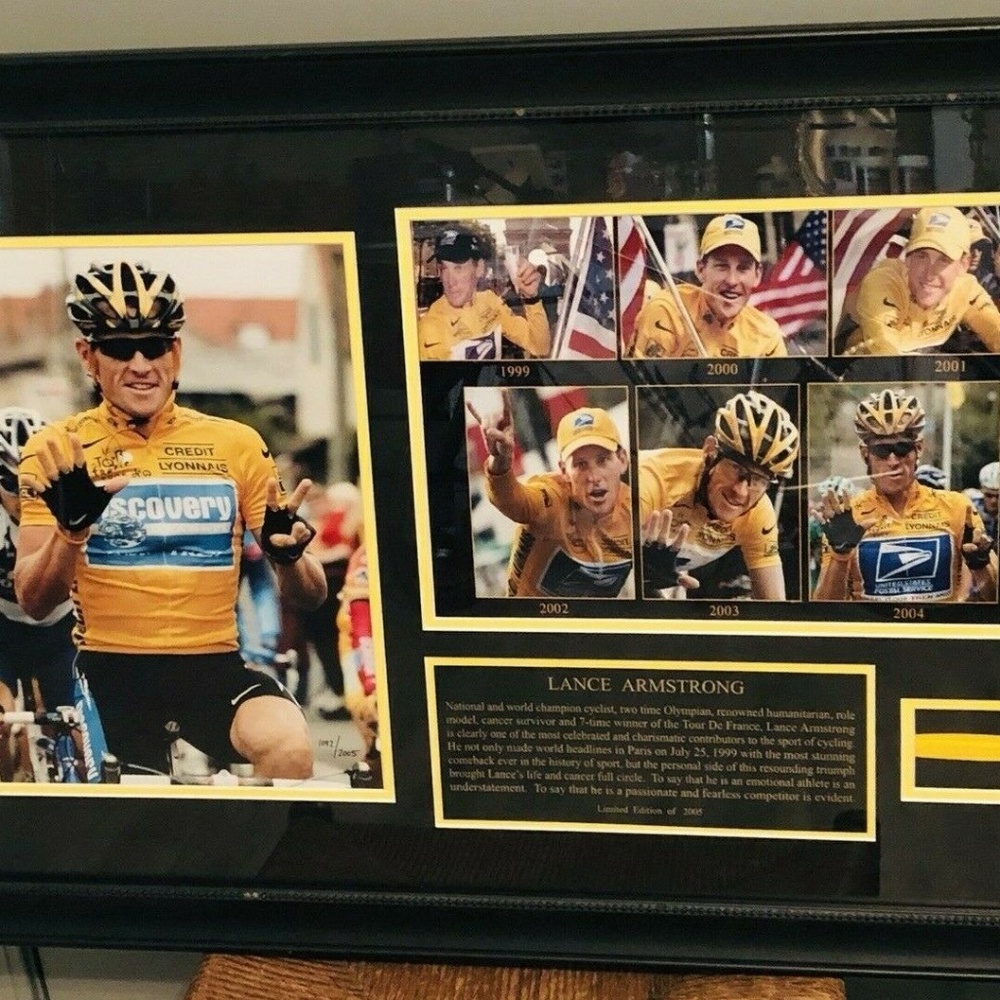 Lance Armstrong Limited Edition Matted Picture-
